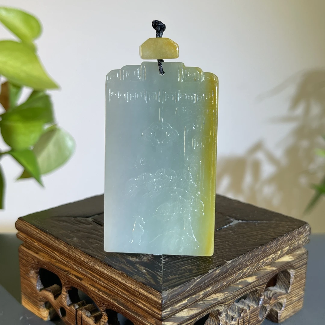 JTA07-154  天然缅甸A货翡翠  菩提悟道