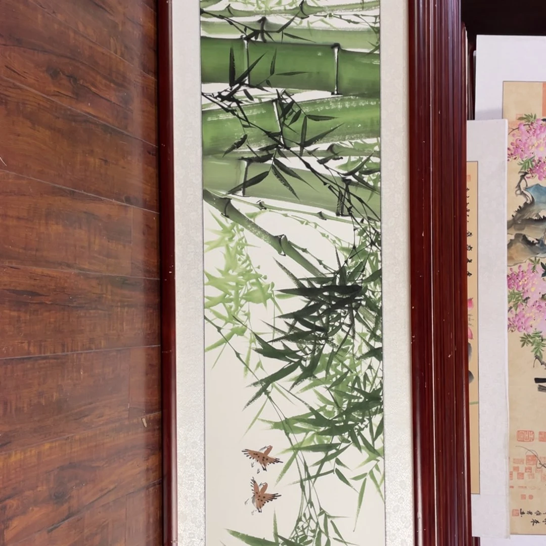 国画带框尺寸48*163厘米