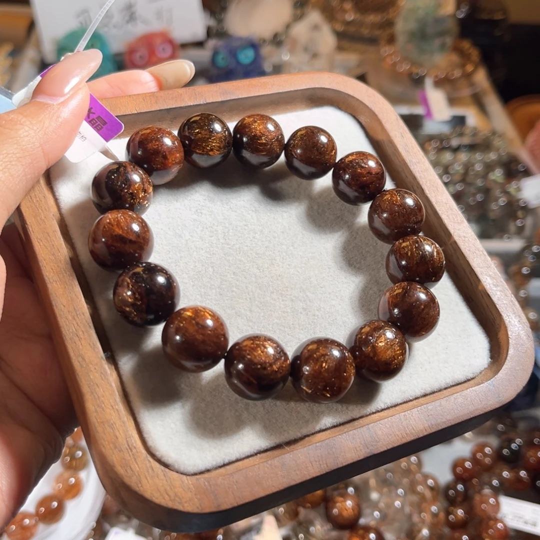 星***辰手链水晶未镶嵌黑金超14m