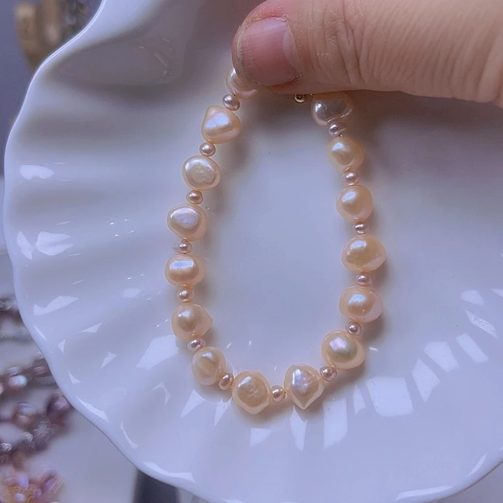 淡水珍珠手绳合金