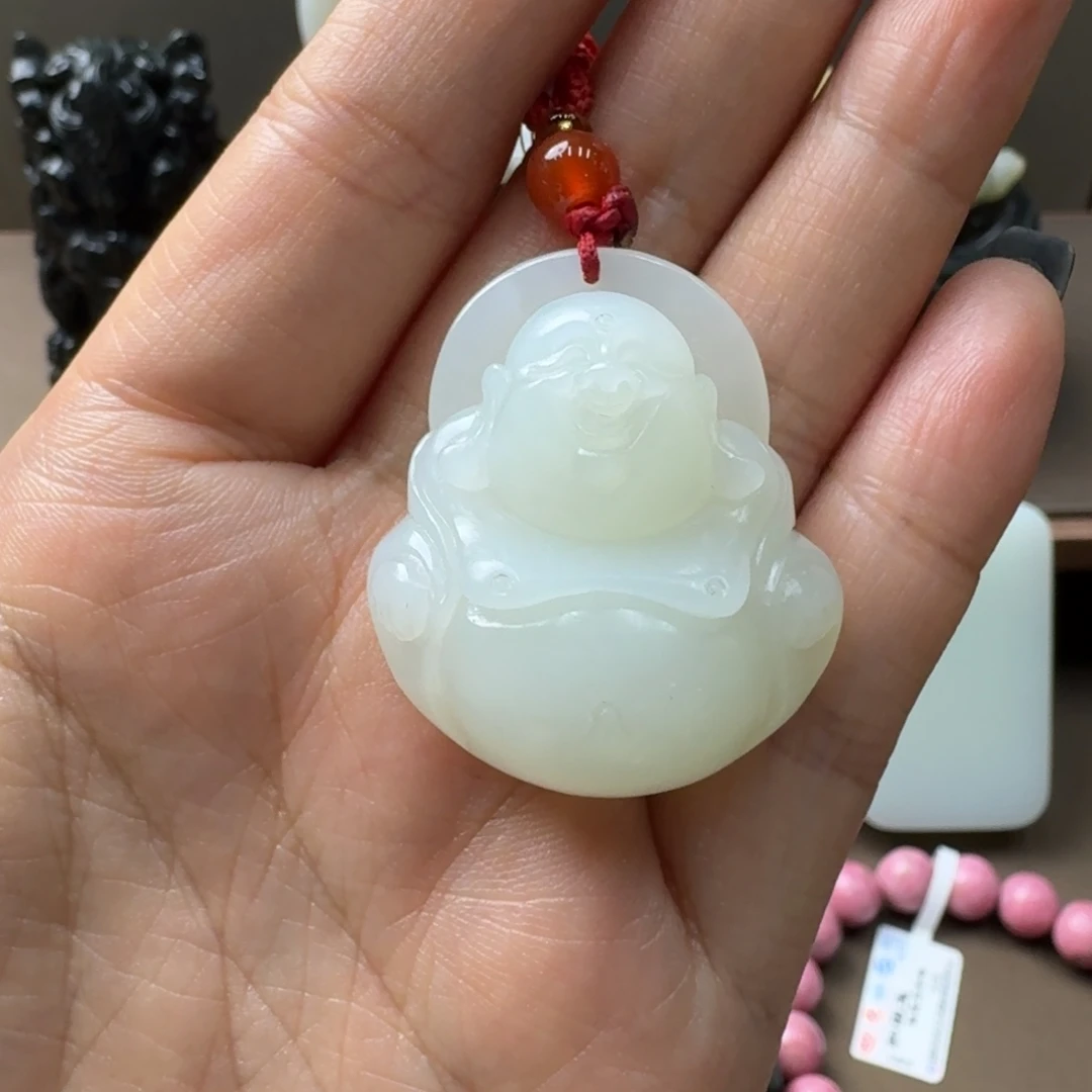和田玉未镶嵌吊坠(不含链)