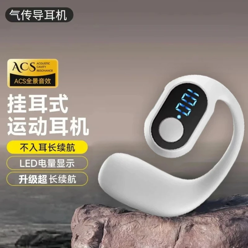 新款挂耳式OWS蓝牙耳机降噪不入耳数显2
