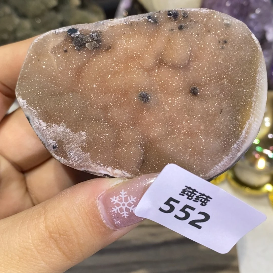 紫晶未镶嵌大型摆件（非配饰）橙色软糖啵啵平板