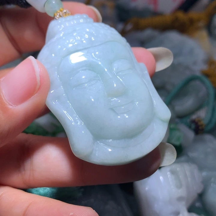 翡翠未镶嵌颈饰保真天然A货翡翠