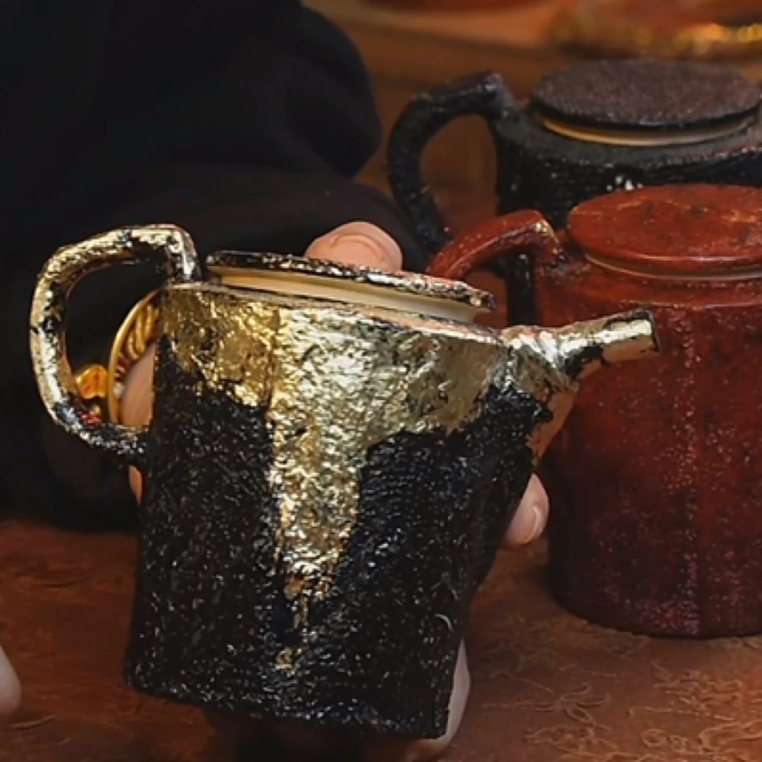 黑色大漆壶➕红色大漆壶