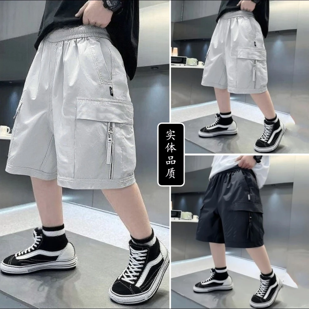 【水洗弹力】男童短裤夏季儿童五分裤2025新款中大童裤子男孩休闲裤