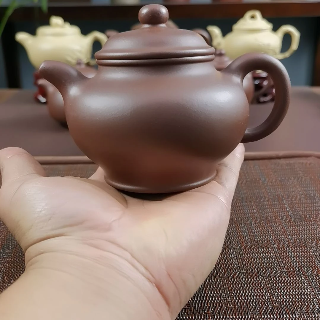 茶壶紫砂紫泥大亨掇只330CC