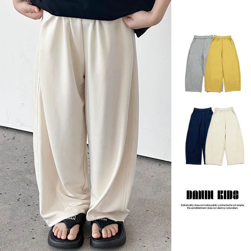【嗒囜】液态垂感の铜氨丝山本裤 女童裤子2025夏装宽松阔腿裤休闲裤