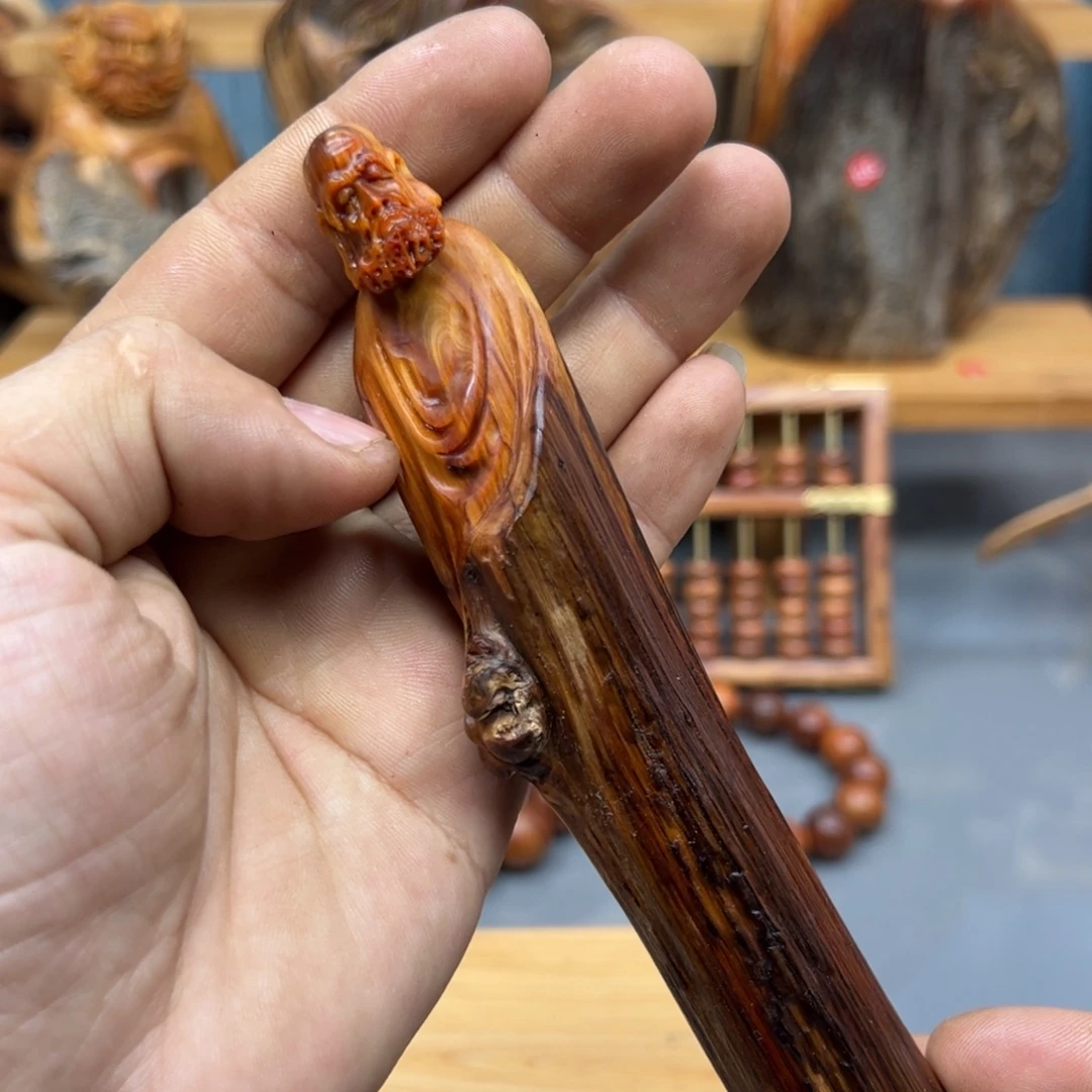 用***1木崖柏木摆件手把件