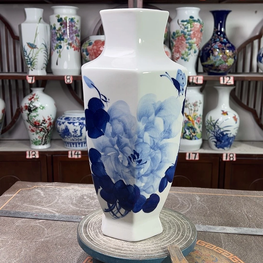 陶摆件景德镇陶瓷6青牡