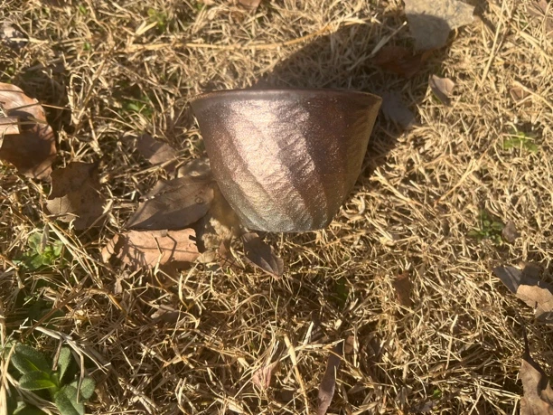 柴烧黑金紫金主人杯养七养宝光柴烧杯