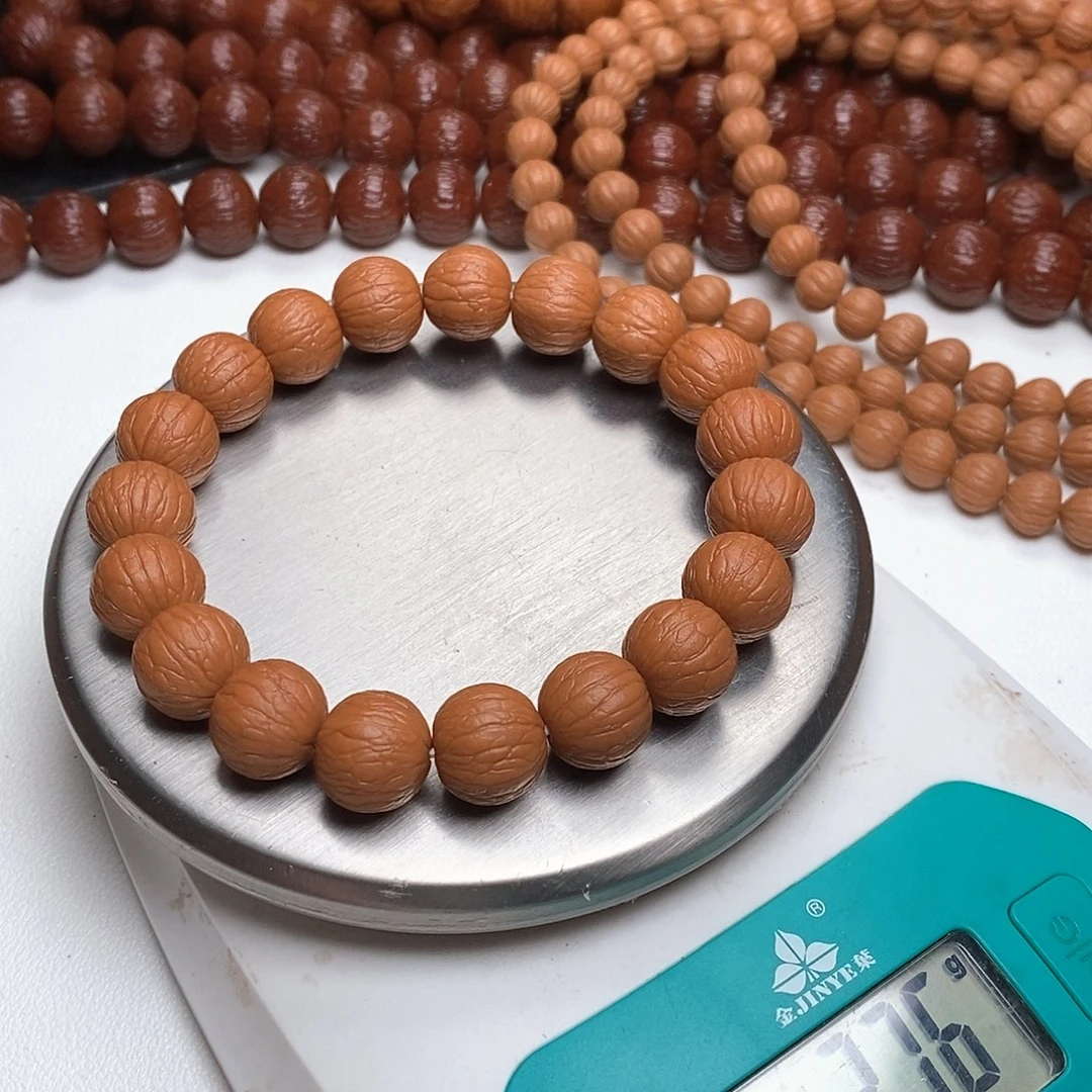 手串猴头核桃积**王13.4边度高同尺聚宝盆同树籽无色差