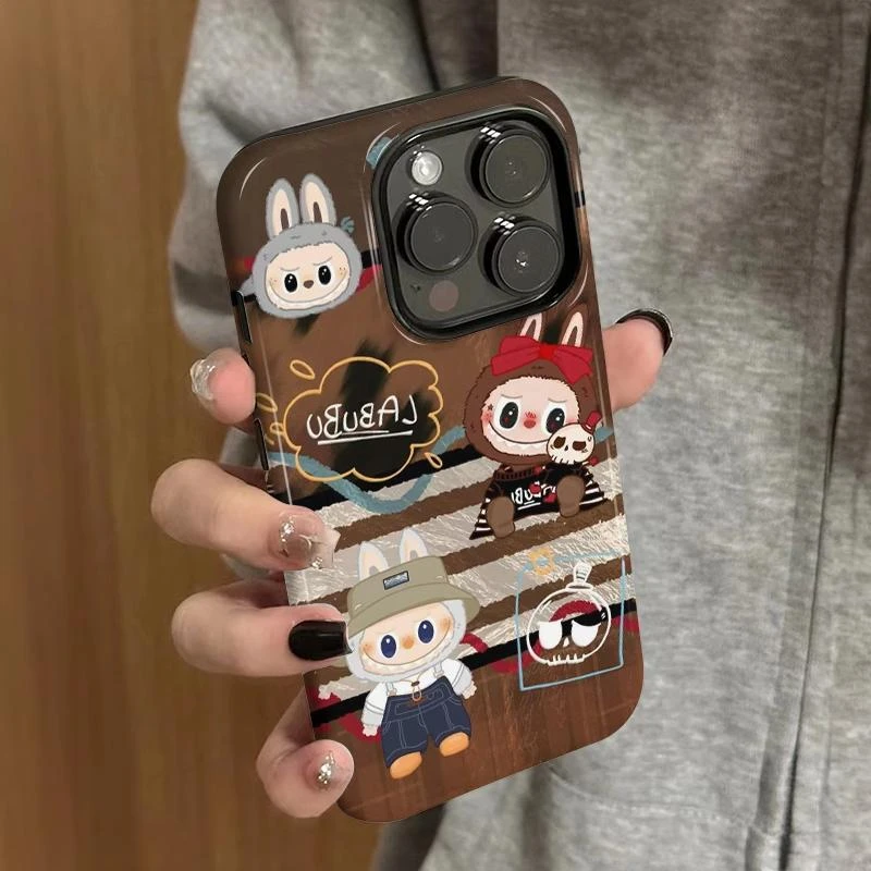 Lucky格子拉布布适用iPhone16菲林15手机壳华为vivo小米15oppo套