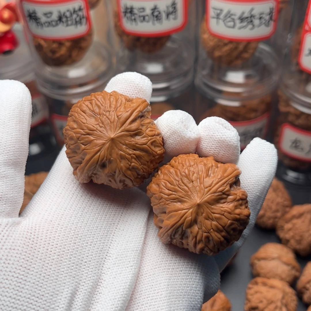 文玩核桃把件39全品圆球铁锤