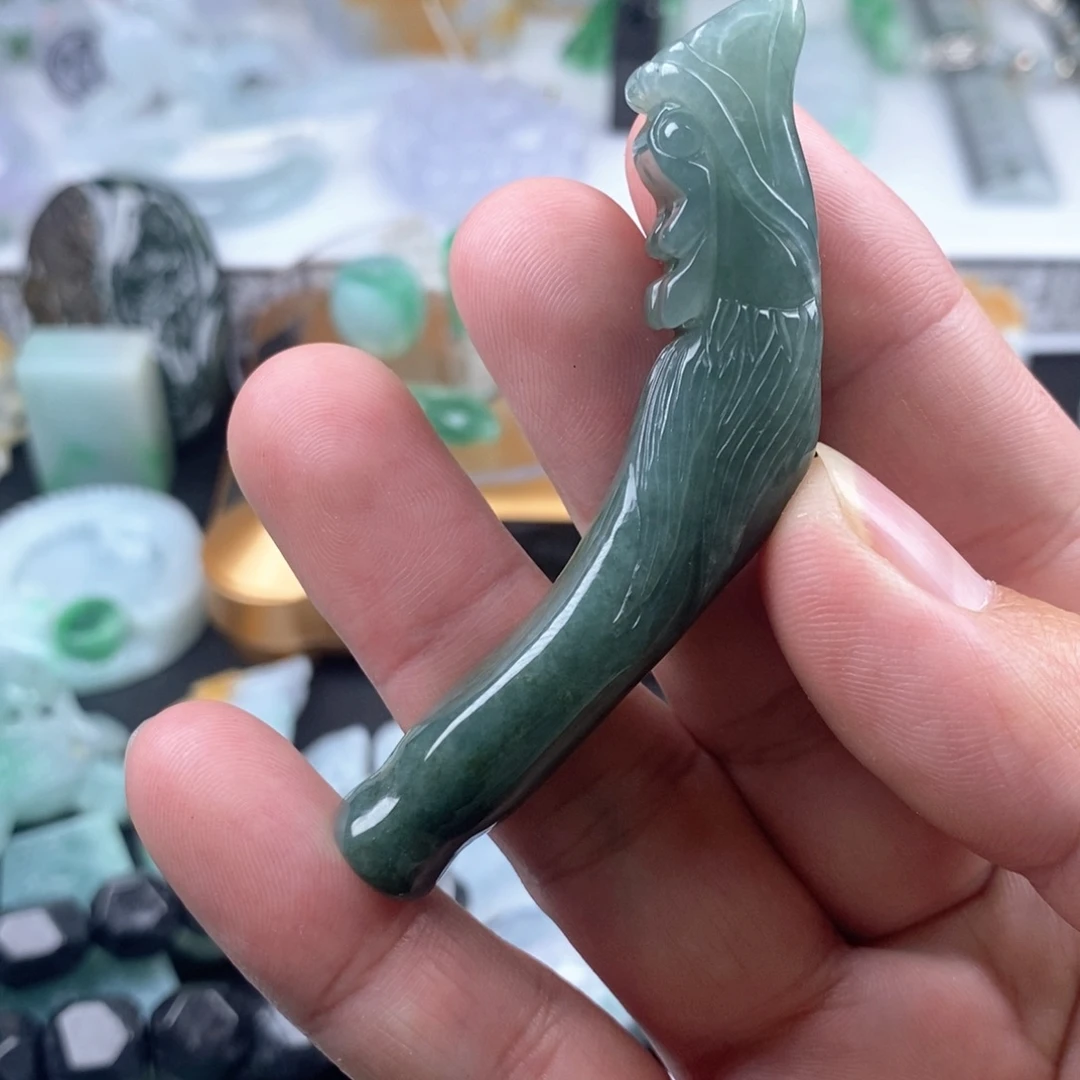 翡翠未镶嵌吊坠(不含链)