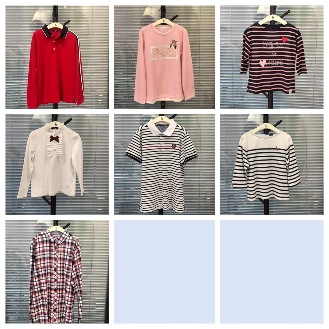 【HZ撤柜】儿童春秋长袖简约时尚款休闲圆领百搭设计师款内搭打底