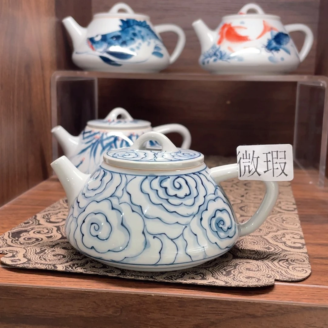 釉下彩纯手绘微瑕