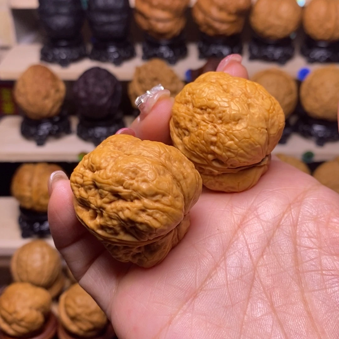 文玩核桃把件X14平头蟾