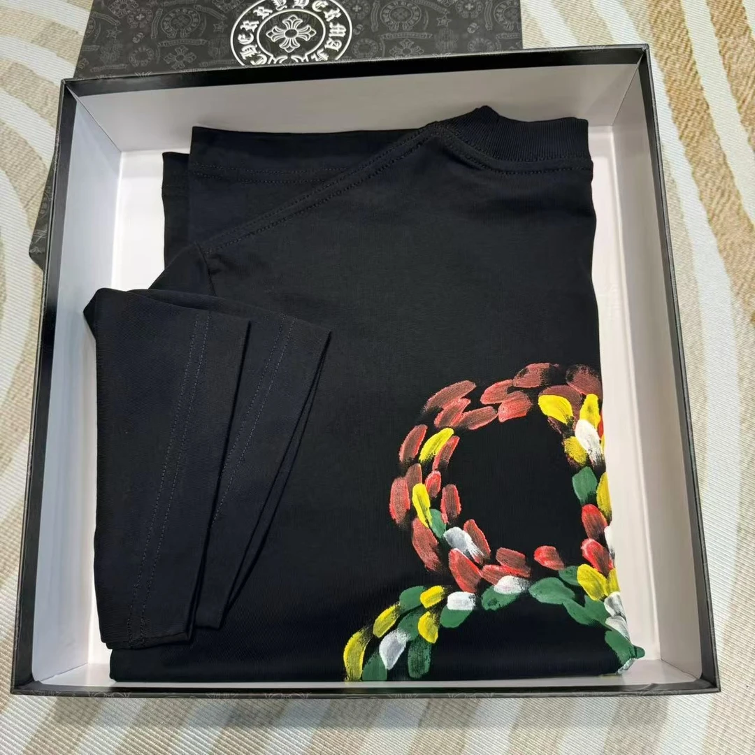 【F2559】春夏新款重工重磅短袖T恤男女同款休闲百搭