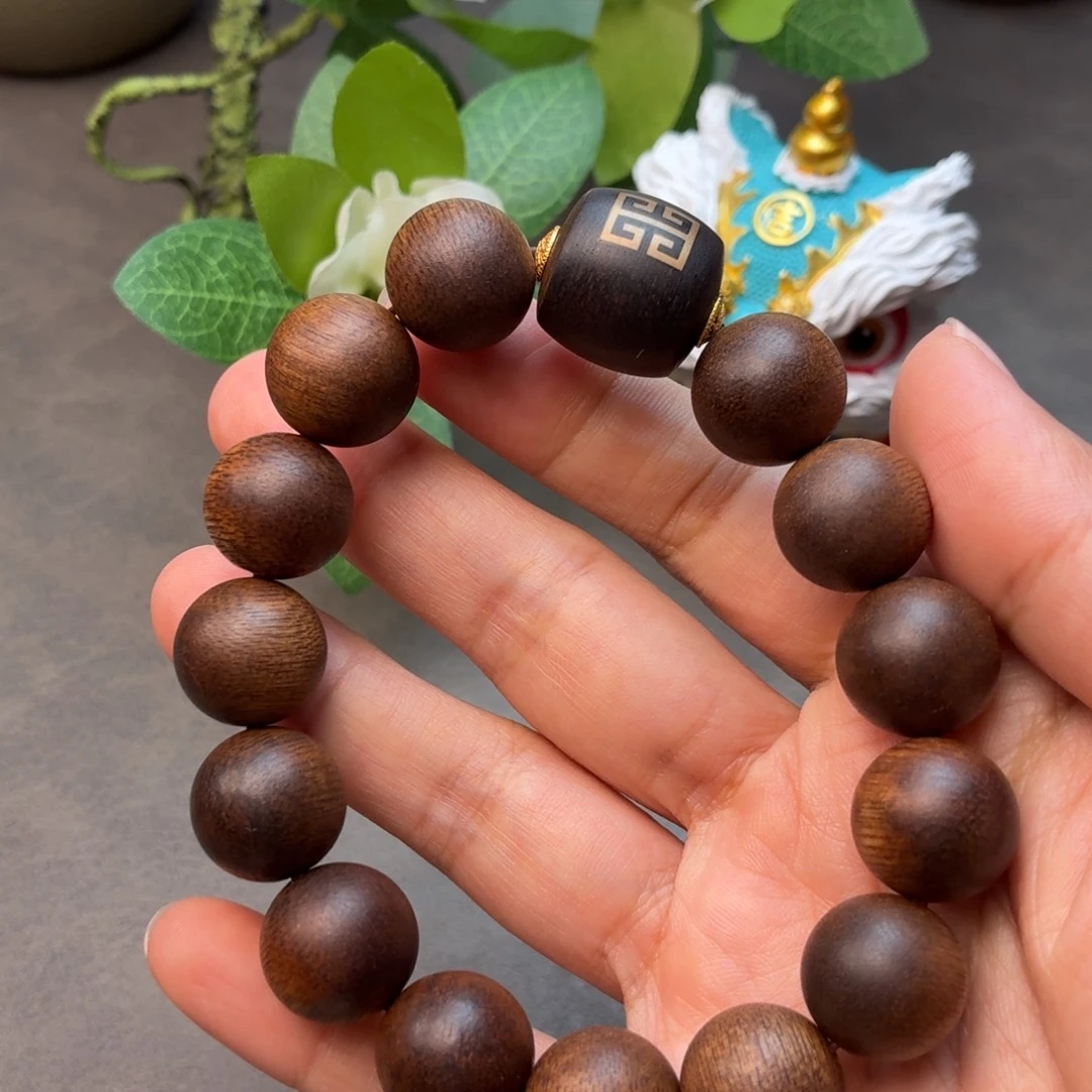 沉香碎屑沉香佛珠越南芽庄黄奇楠1.4