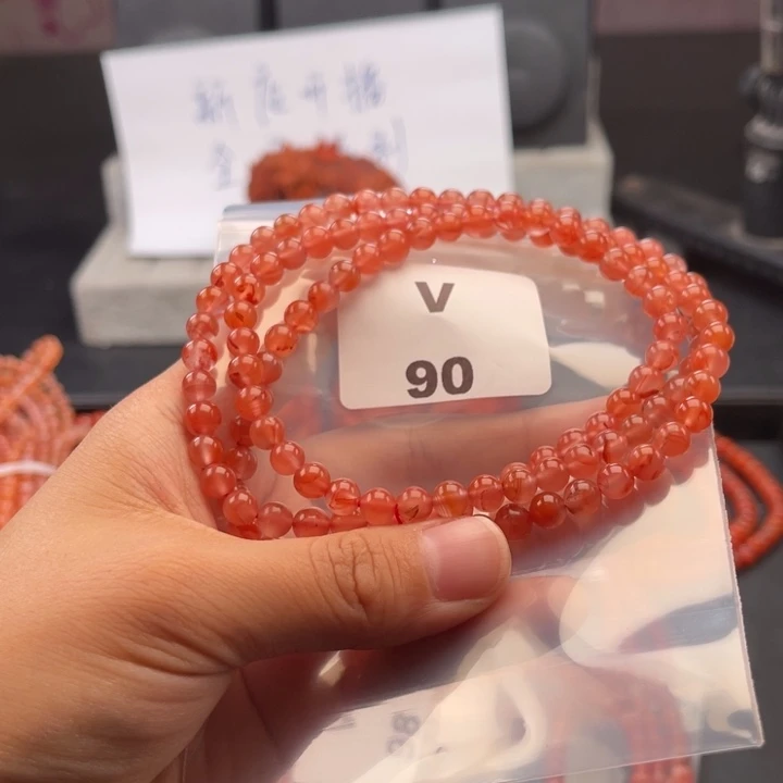 未镶嵌多样性发货默认微瑕6m m南红玛瑙