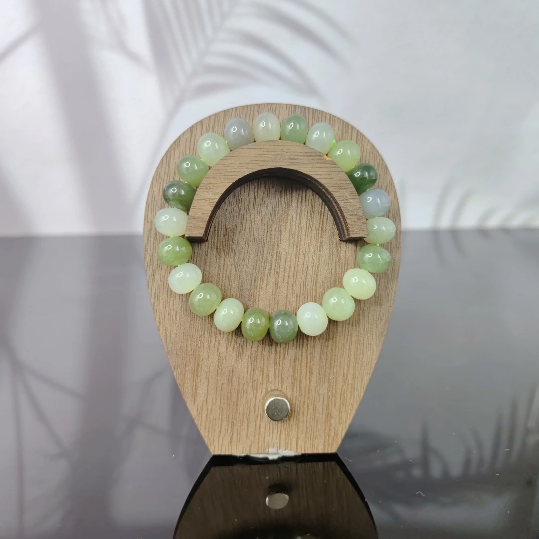 F和田玉多宝算盘珠手串（卡10）1686