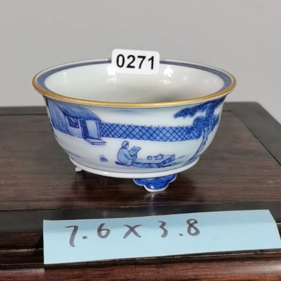 陶大德堂手工手绘釉盆