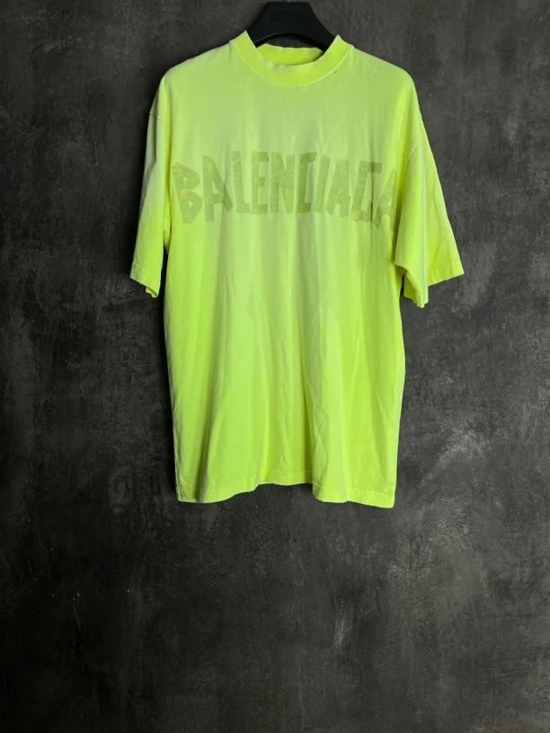 全新未使用 Balenciaga/巴黎世家 XS码*1/胶带印花短袖/01098