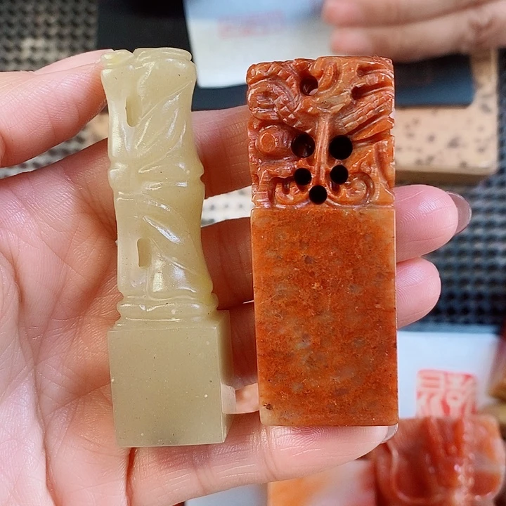 寿山石现场直播手工