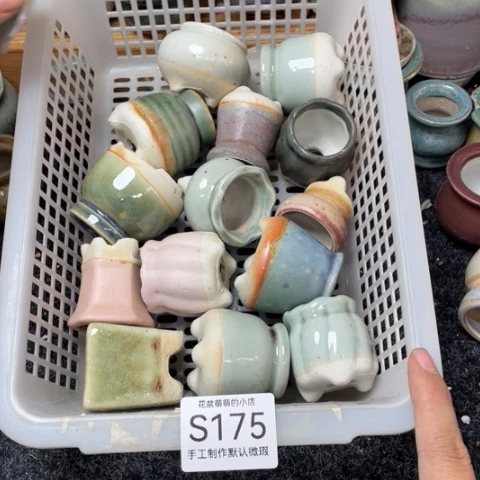 紫砂花盆微瑕175口径3厘米左右