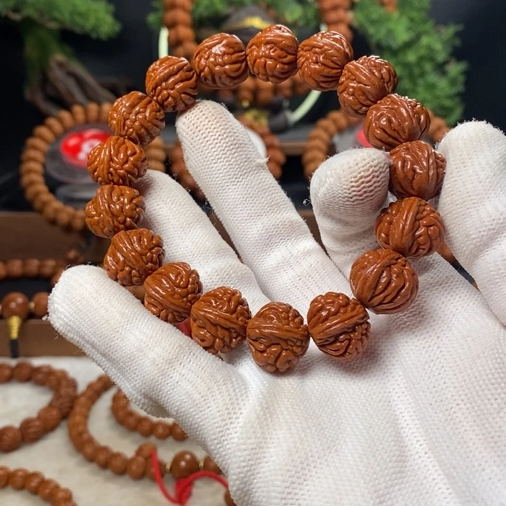 桃核吊坠熙*安秦岭龙纹