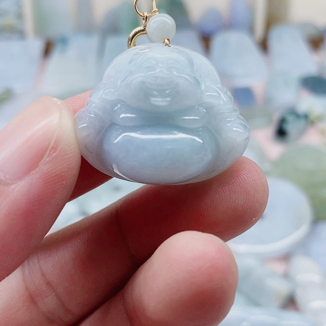 颈饰未镶嵌翡翠天然