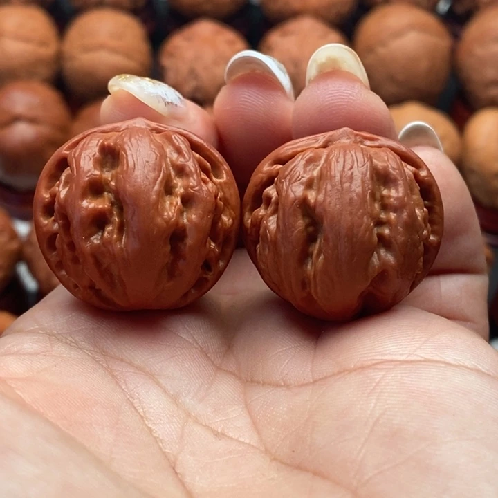 核桃精品文玩核桃手捻金瓜
