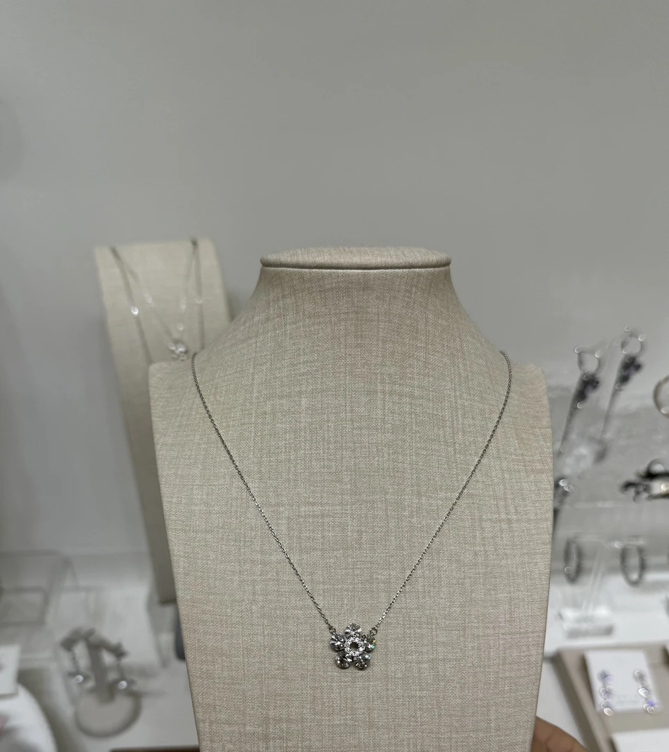 非金属合成锆石项链 十一时尚百搭气质项链