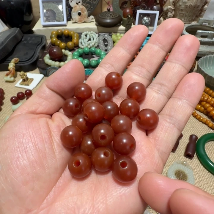 路***鹰瓷器摆件手工珠子