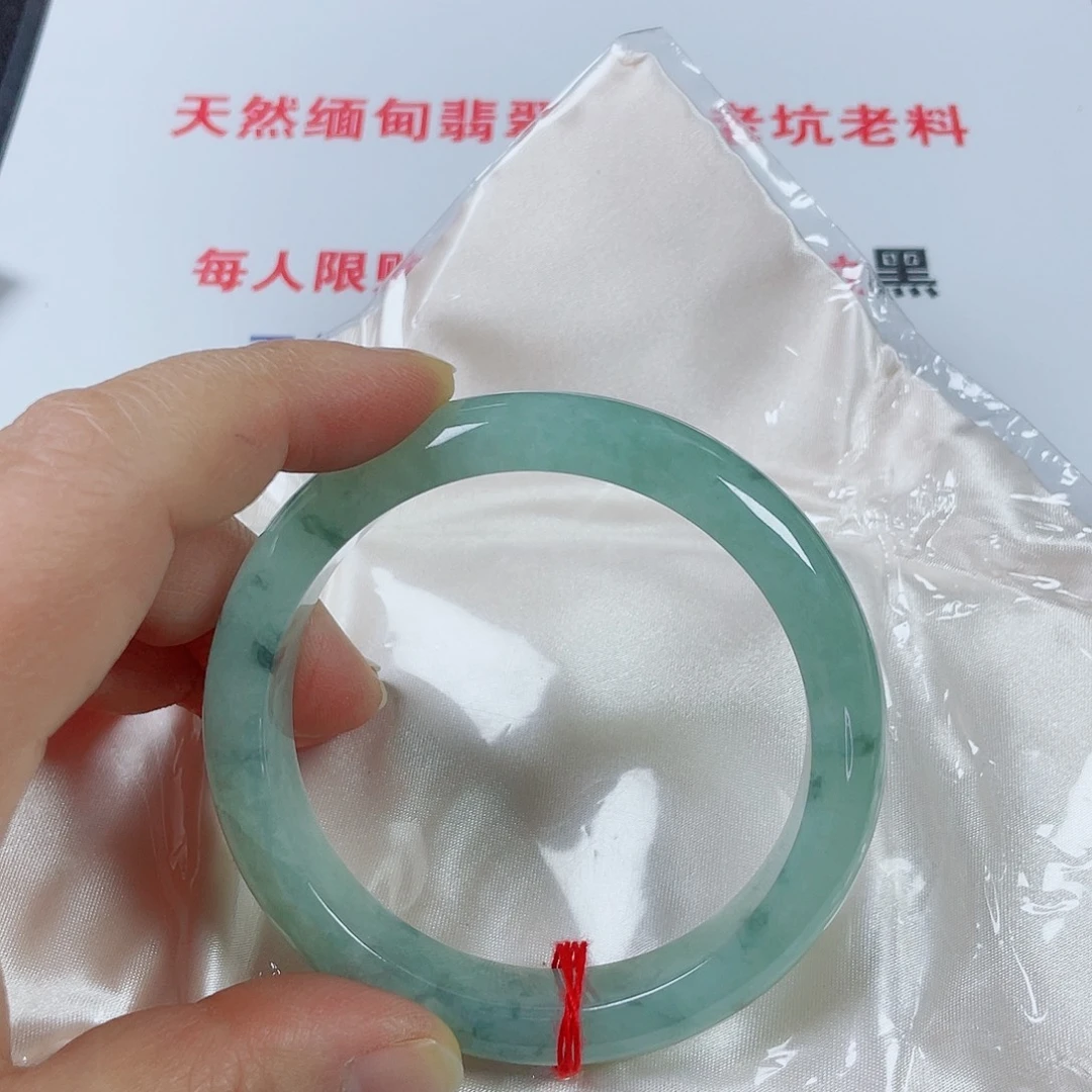 翡翠未镶嵌手镯天然翡翠手镯60.5