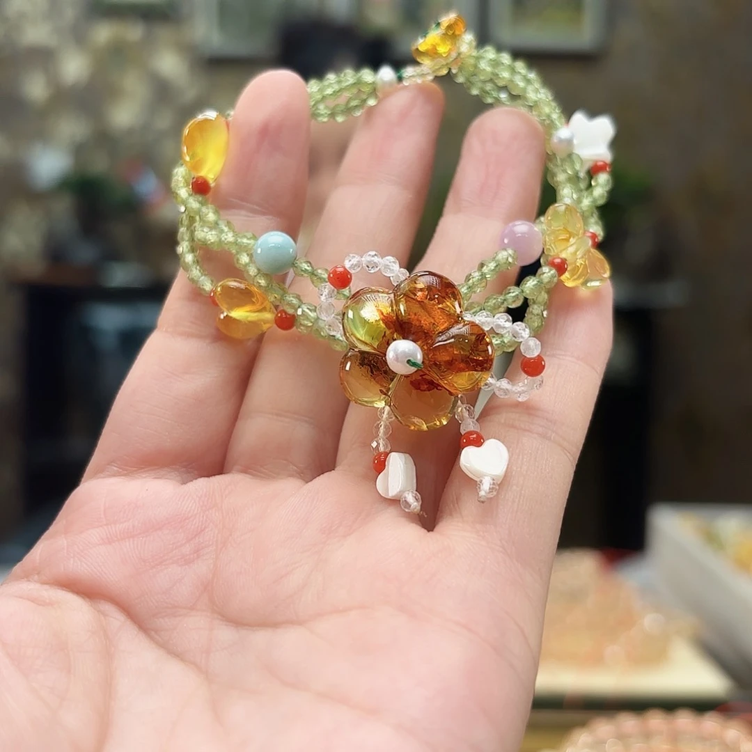 未镶嵌琥珀手链琥珀