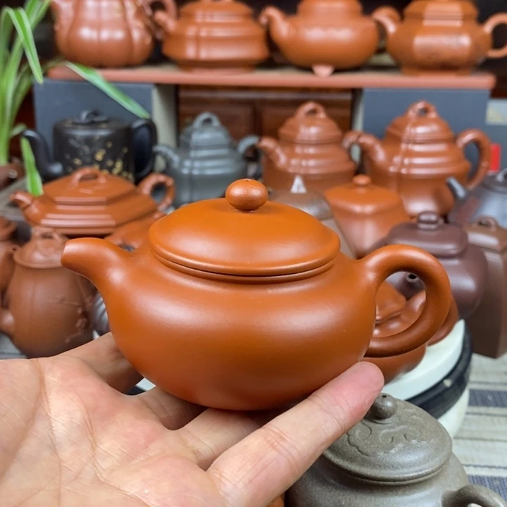 茶壶紫砂仿古150cc原矿赵庄朱泥特价