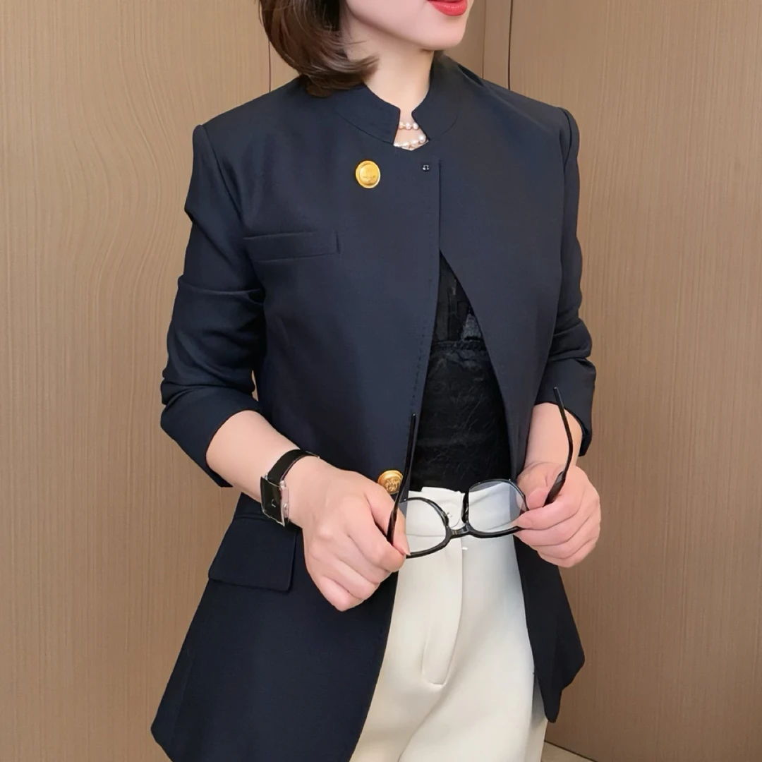 柏澜慧琳【西装立领】复古风格夹克时尚舒适彰显个性秋季