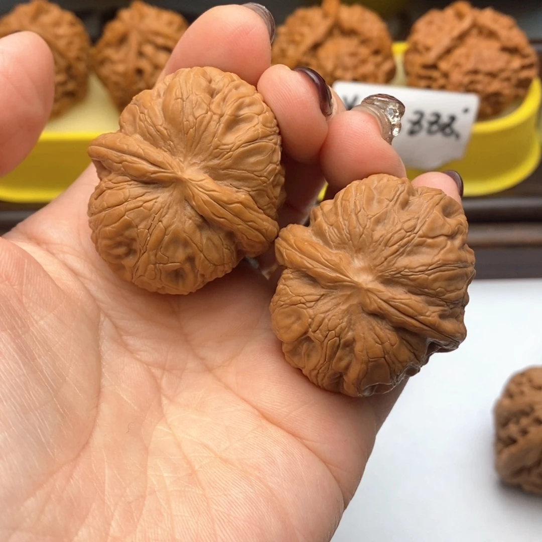 文玩核桃把件395号元宝40尺