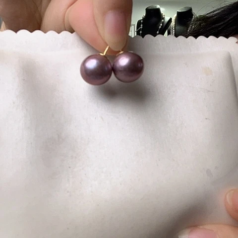 未镶嵌淡水珍珠耳饰?*?