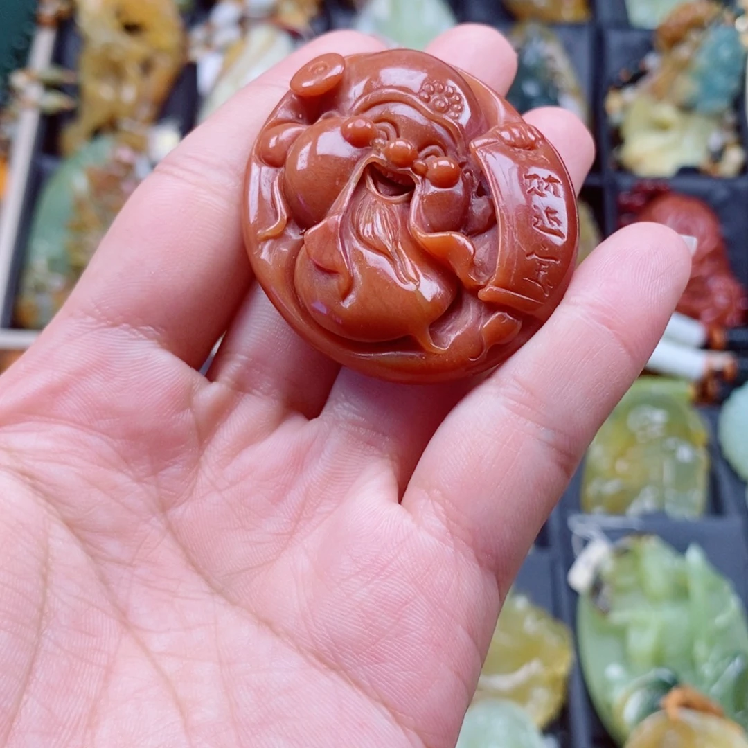 未镶嵌蛇纹石玉颈饰