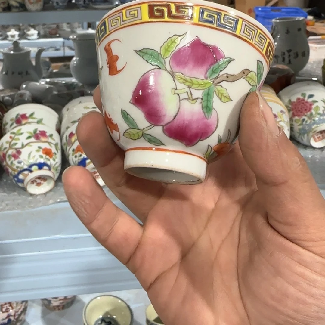 瓷片摆件手绘瓷器全部处理