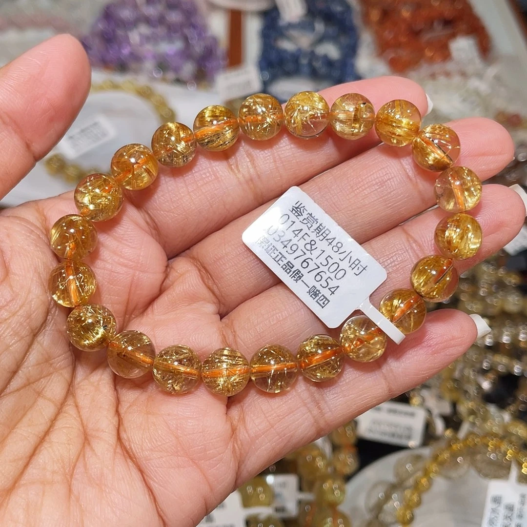 手串水晶未镶嵌钛金8m