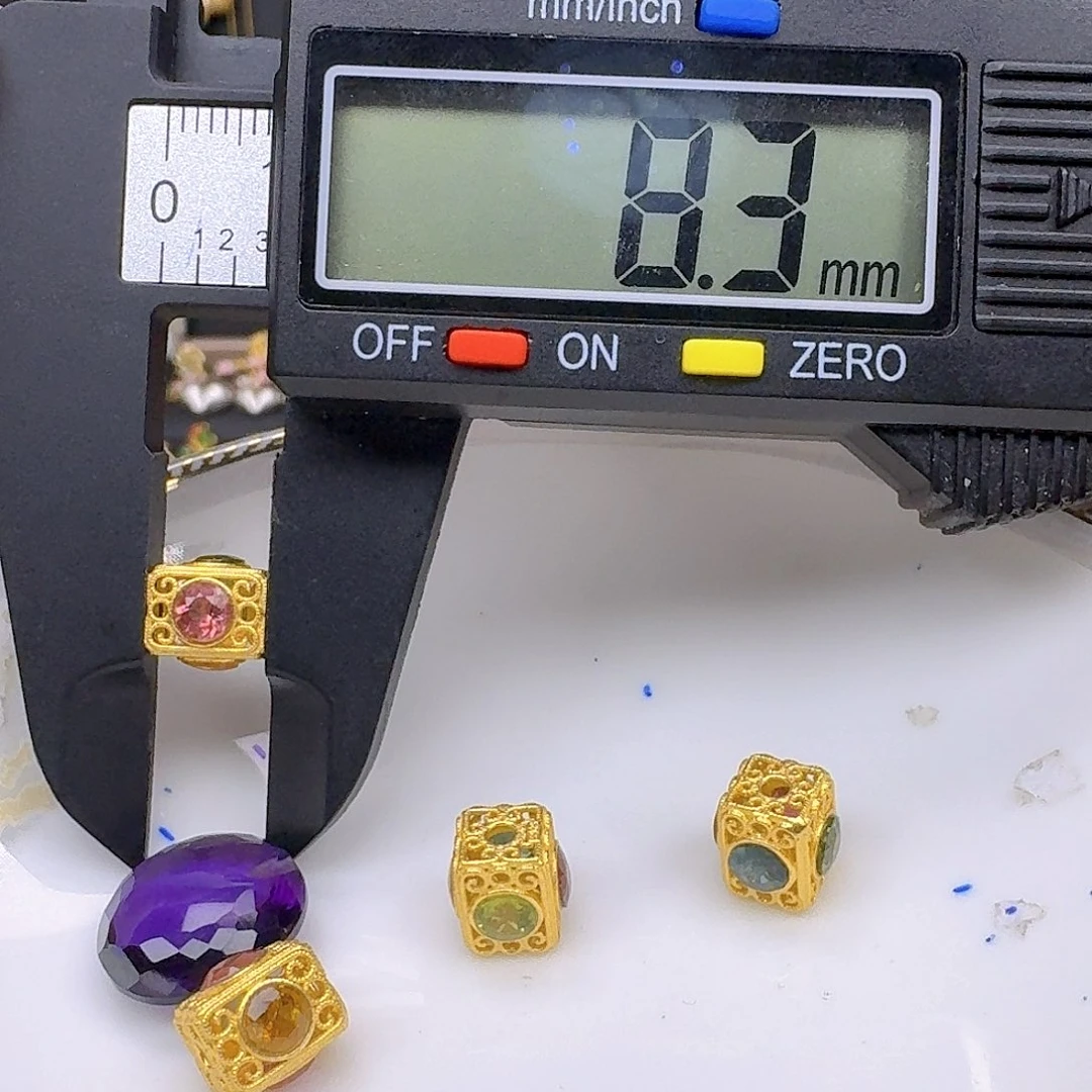 银S925镶嵌紫晶颈饰紫水晶925镶嵌86