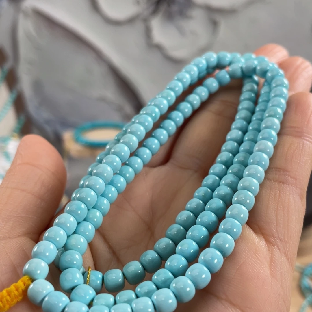 未镶嵌绿松石项链云盖寺精品108