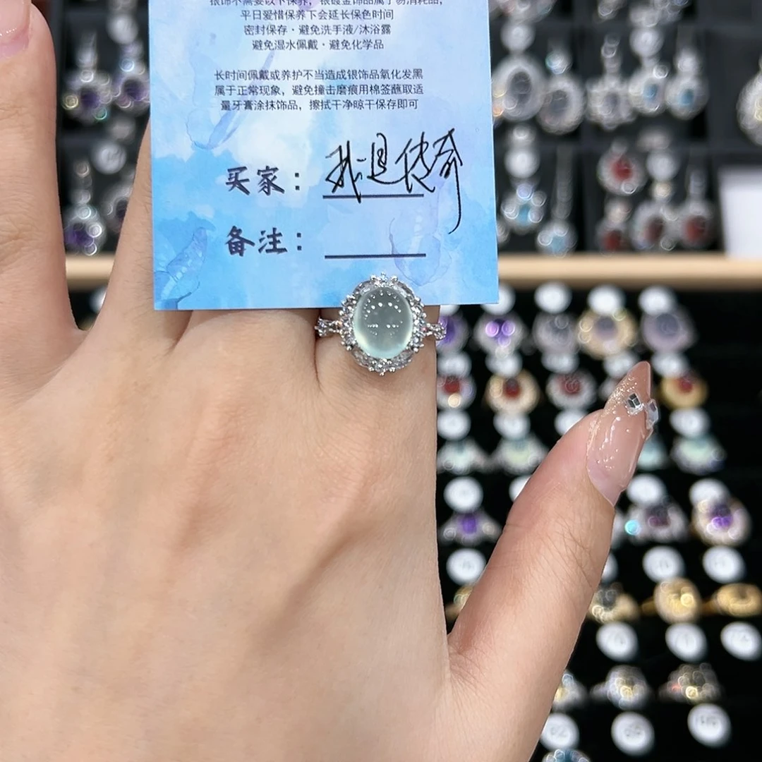 紫晶戒指银S925镶嵌戒指