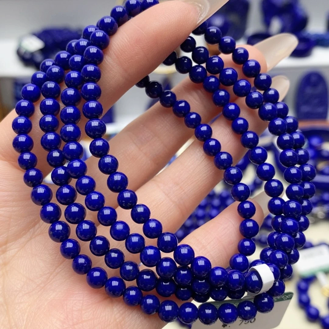 青金石未镶嵌手链4.8mm