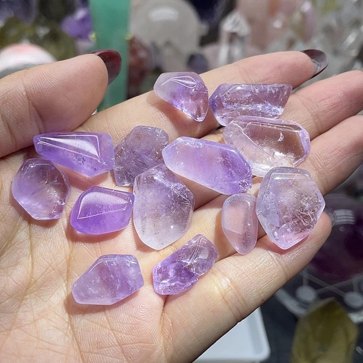 未镶嵌珠宝半成品水晶16紫水晶随行