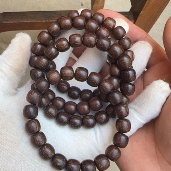 贡木全陈化老料把件串